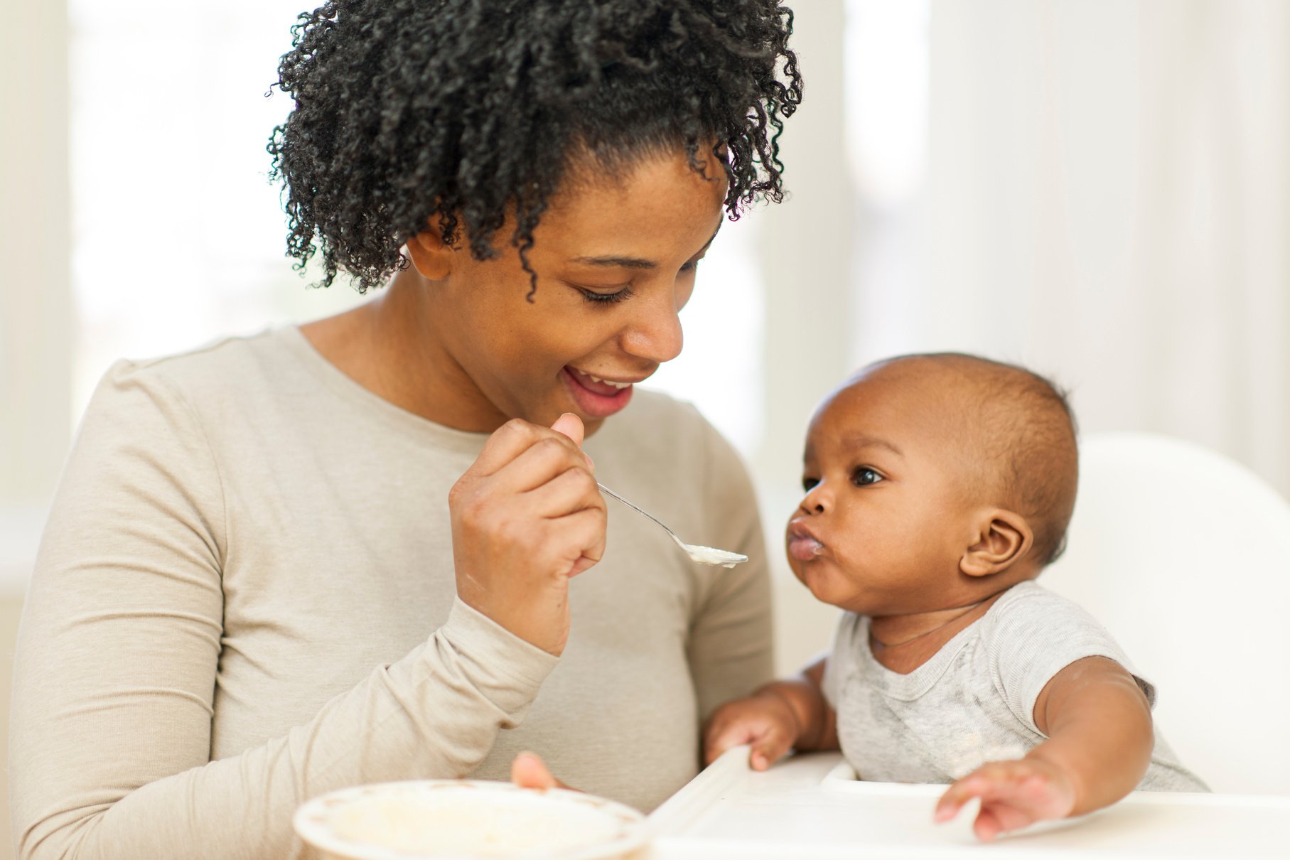 Feeding baby